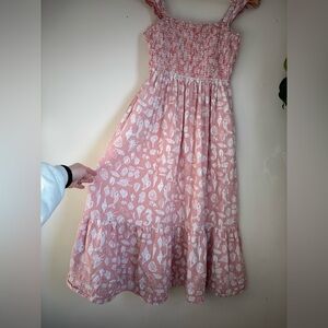 Roller Rabbit Seashell Smocked Top Mid Dress